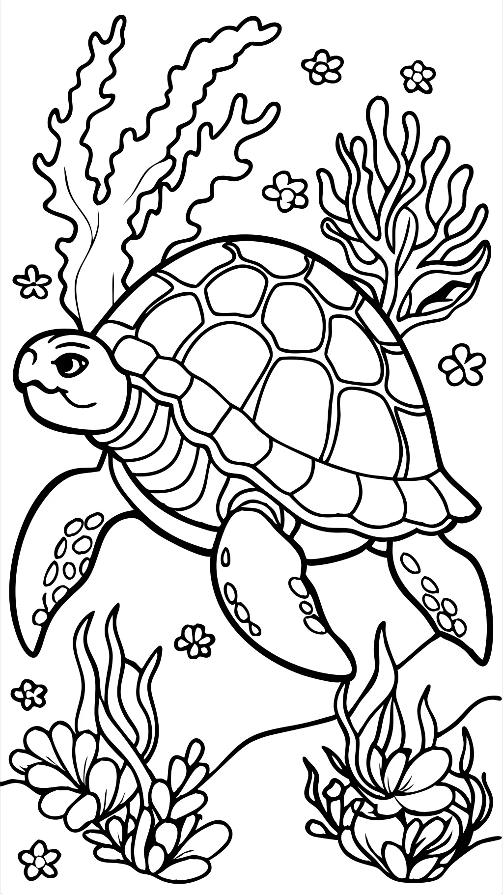 adult turtle coloring pages